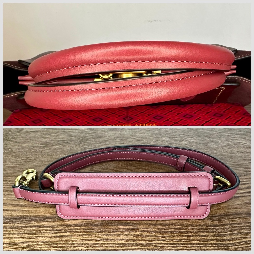 Coach 1941 Troupe Tote In Colorblock in Vintage Mauve Multi - Picture 5 of 11